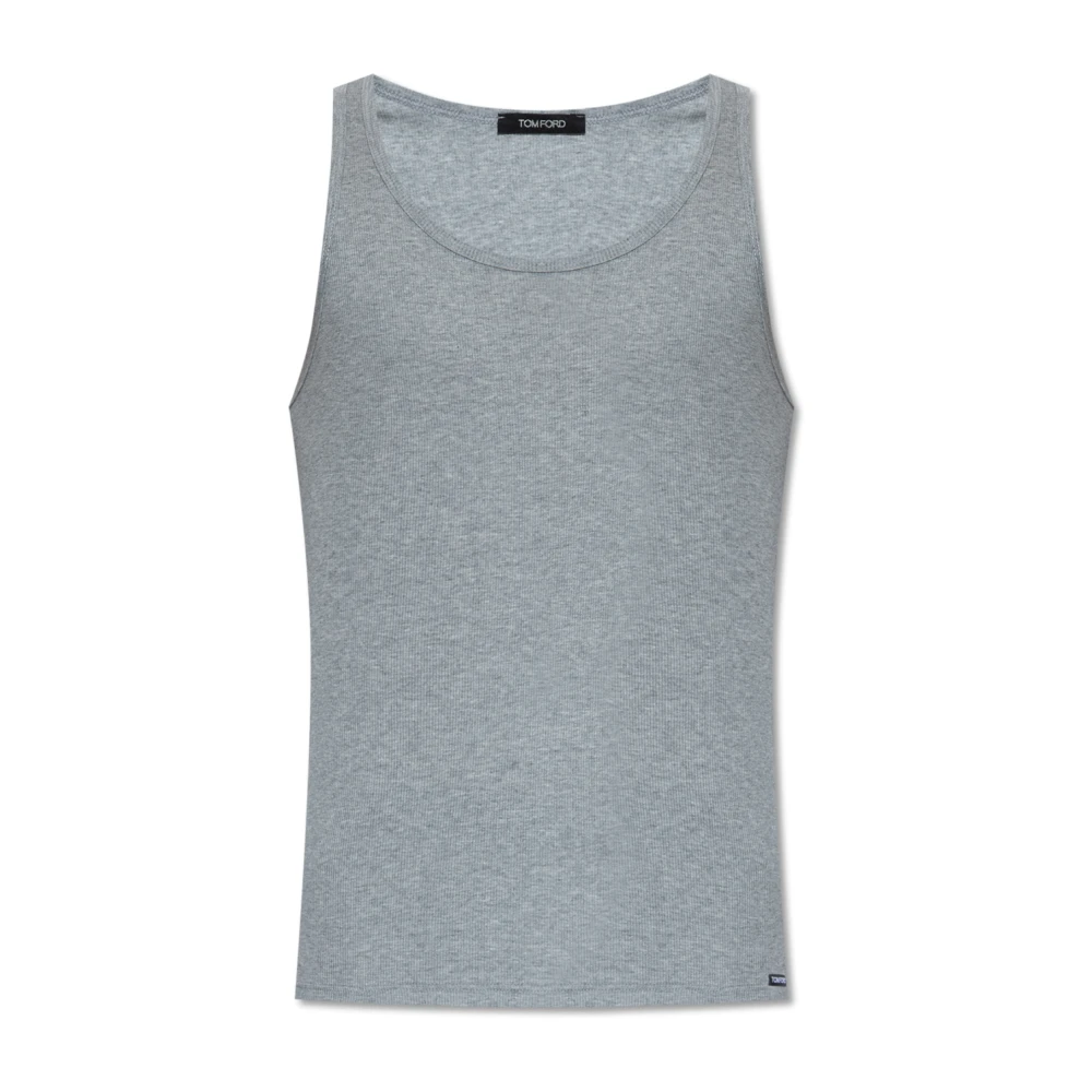 Tom Ford Mouwloos T-shirt Gray Heren