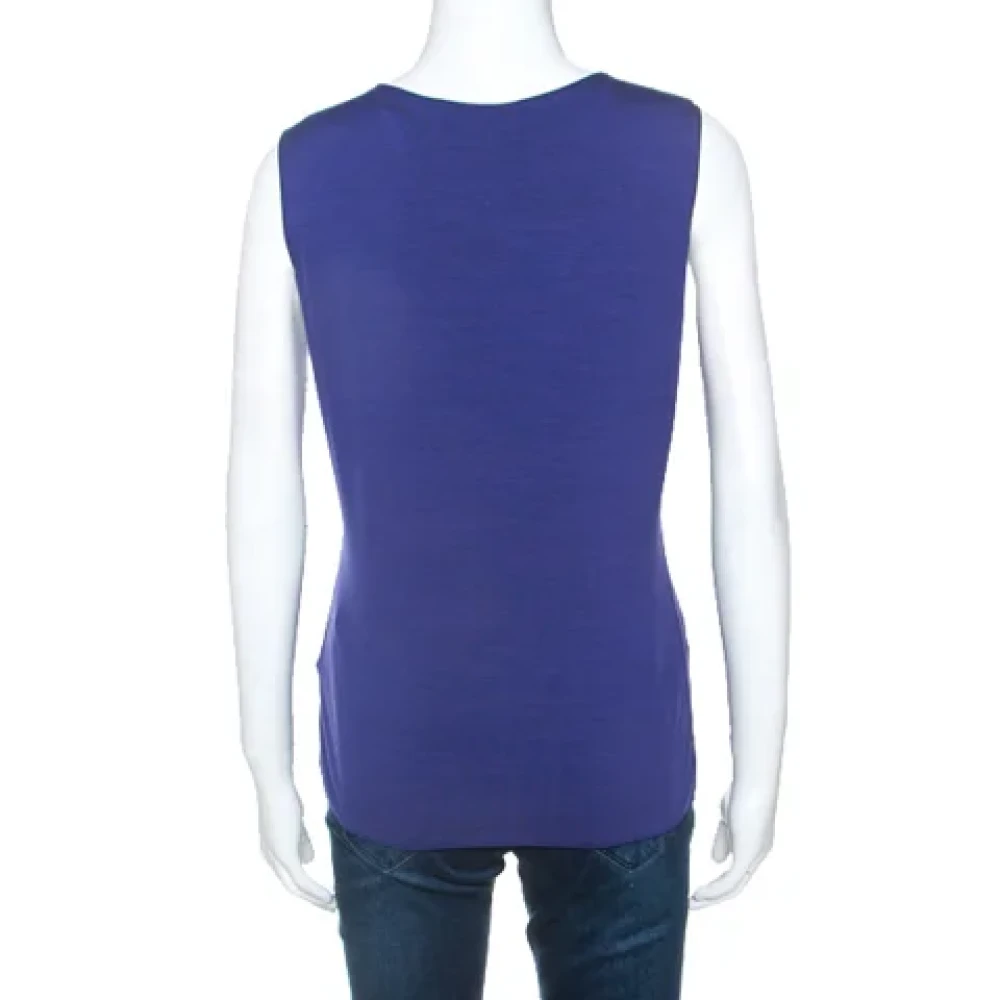 Armani Pre-owned Fabric tops Blue Dames