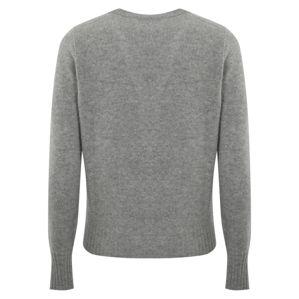 Drumohr Kasjmier Grijs Ronde Hals Sweater Gray Heren