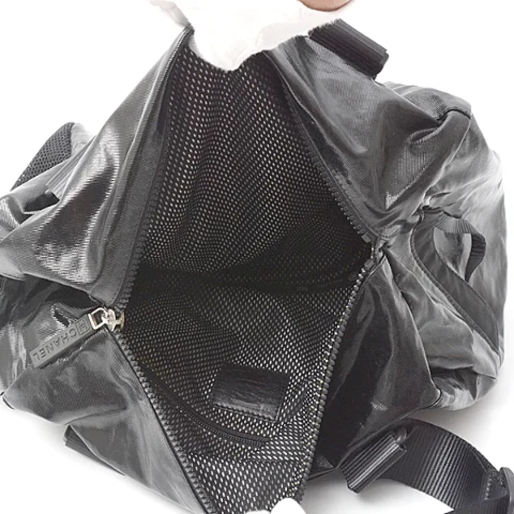 Chanel Vintage Pre-owned Canvas travel-bags Black Dames