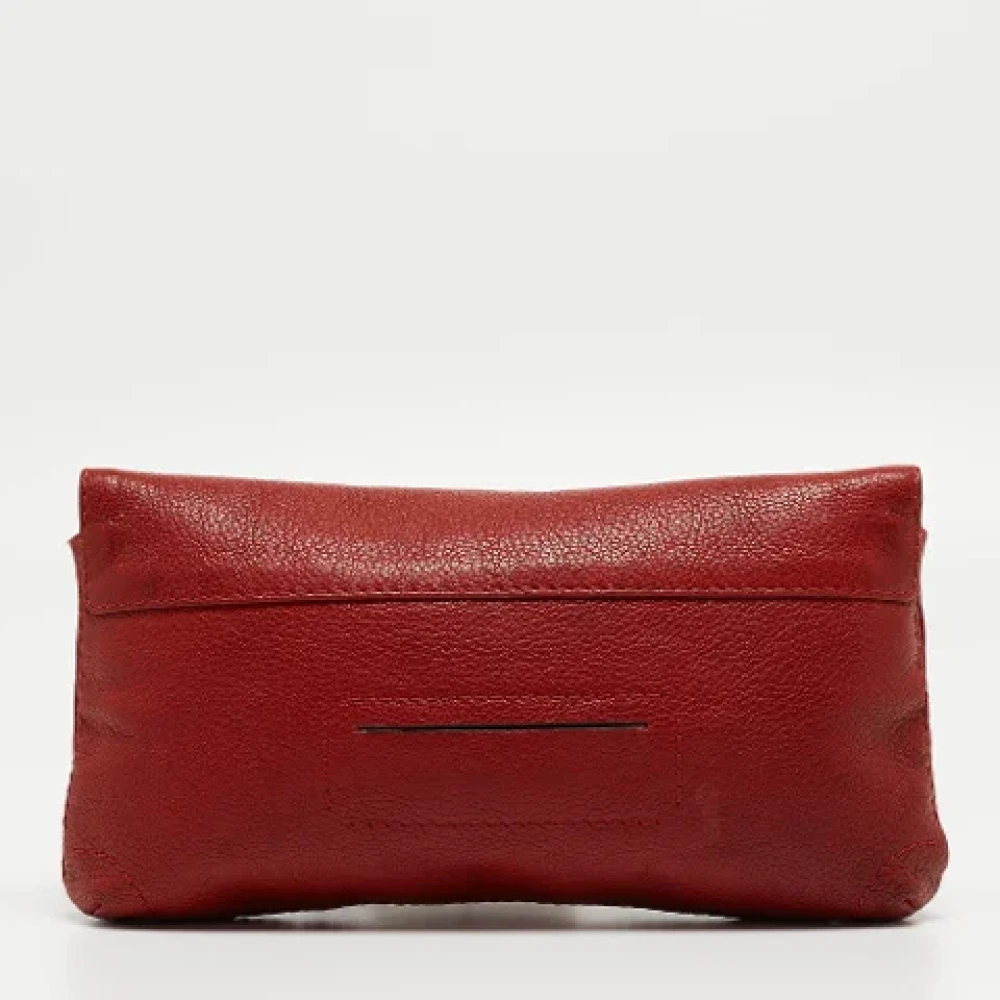 Carolina Herrera Pre-owned Leather clutches Red Dames