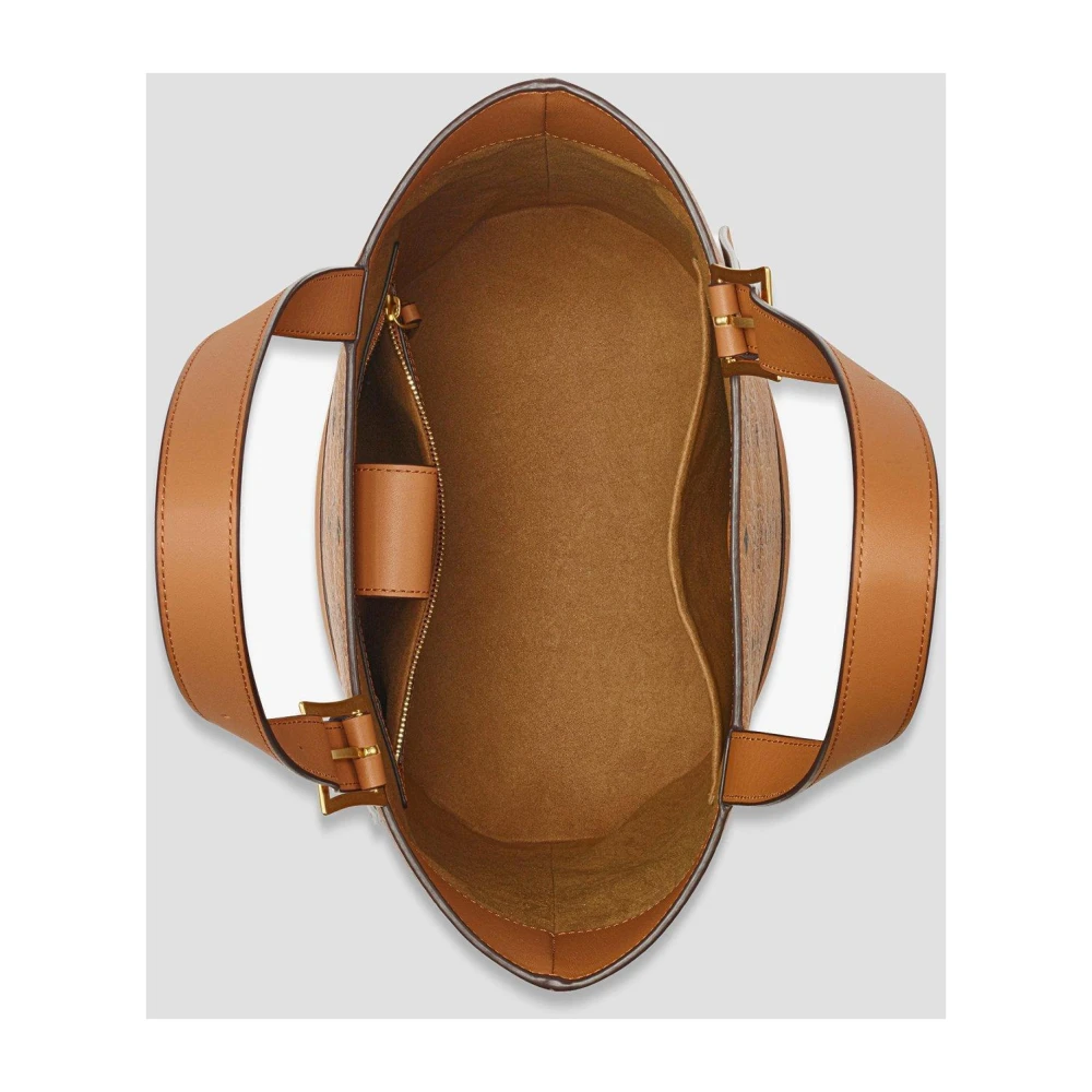 MCM Aren Schoudertas in Visetos Brown Dames