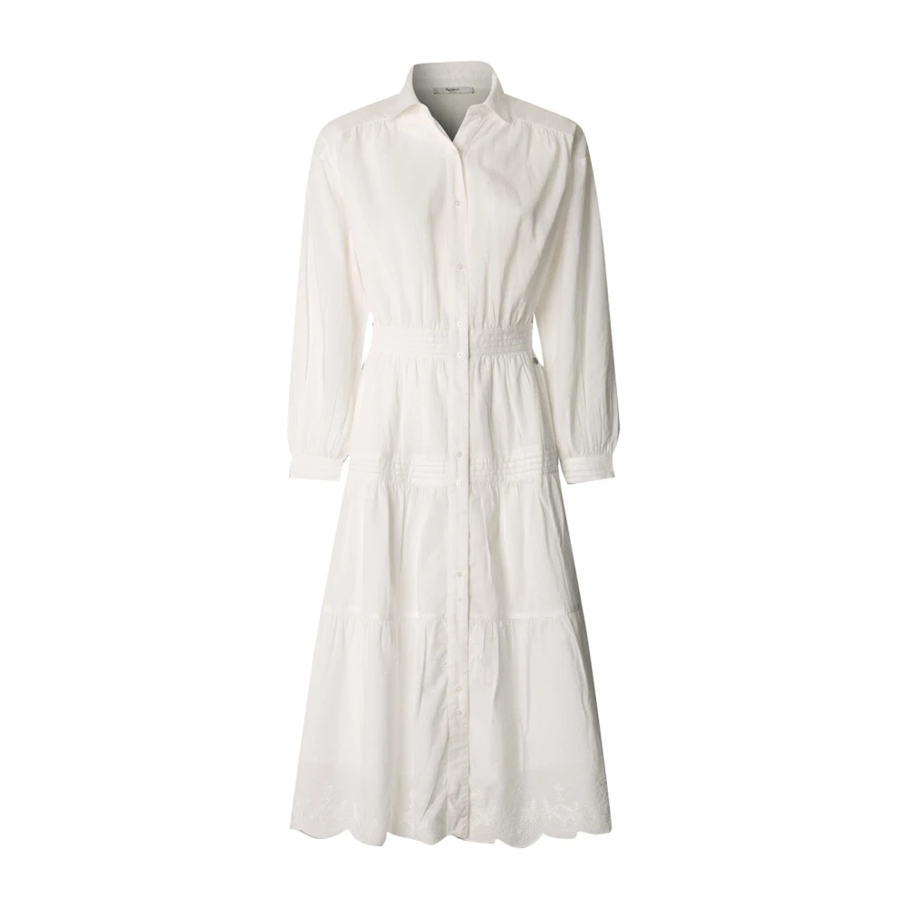 Pepe Jeans Women's White Dresses - Shirt Dresses - S - Dresses