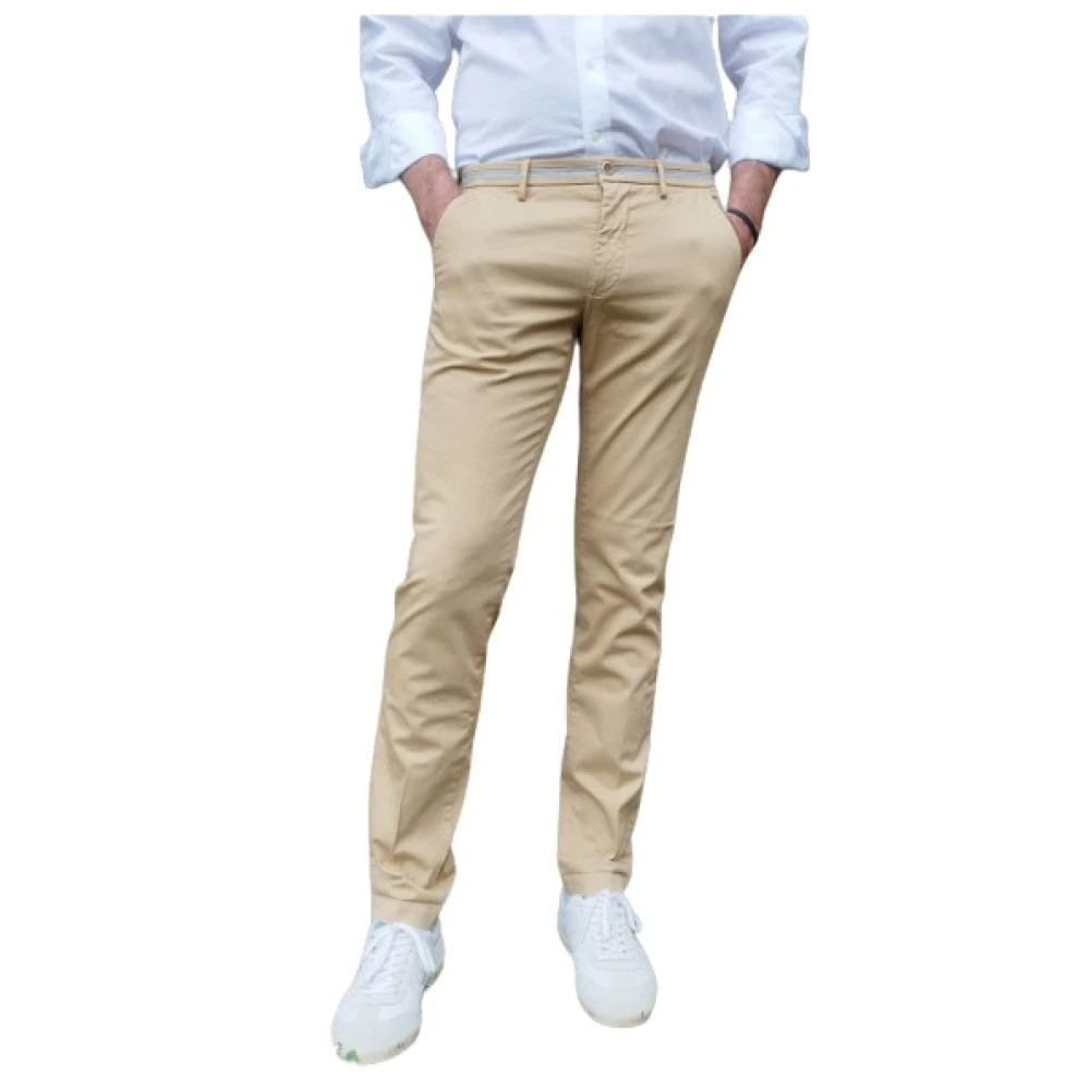 Mason's Slim Fit Torino University Broek Beige Heren