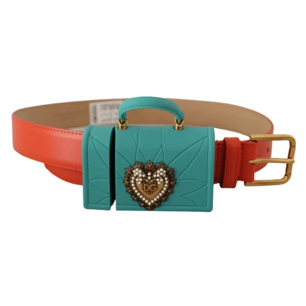 Dolce & Gabbana Pre-owned Leather belts Orange Dames
