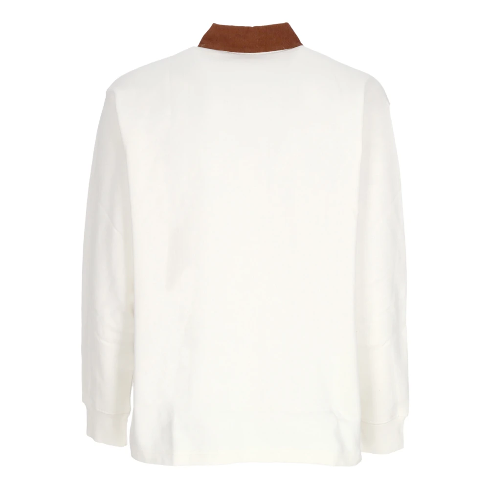 Obey Witte Fleece Polo Shirt White Heren