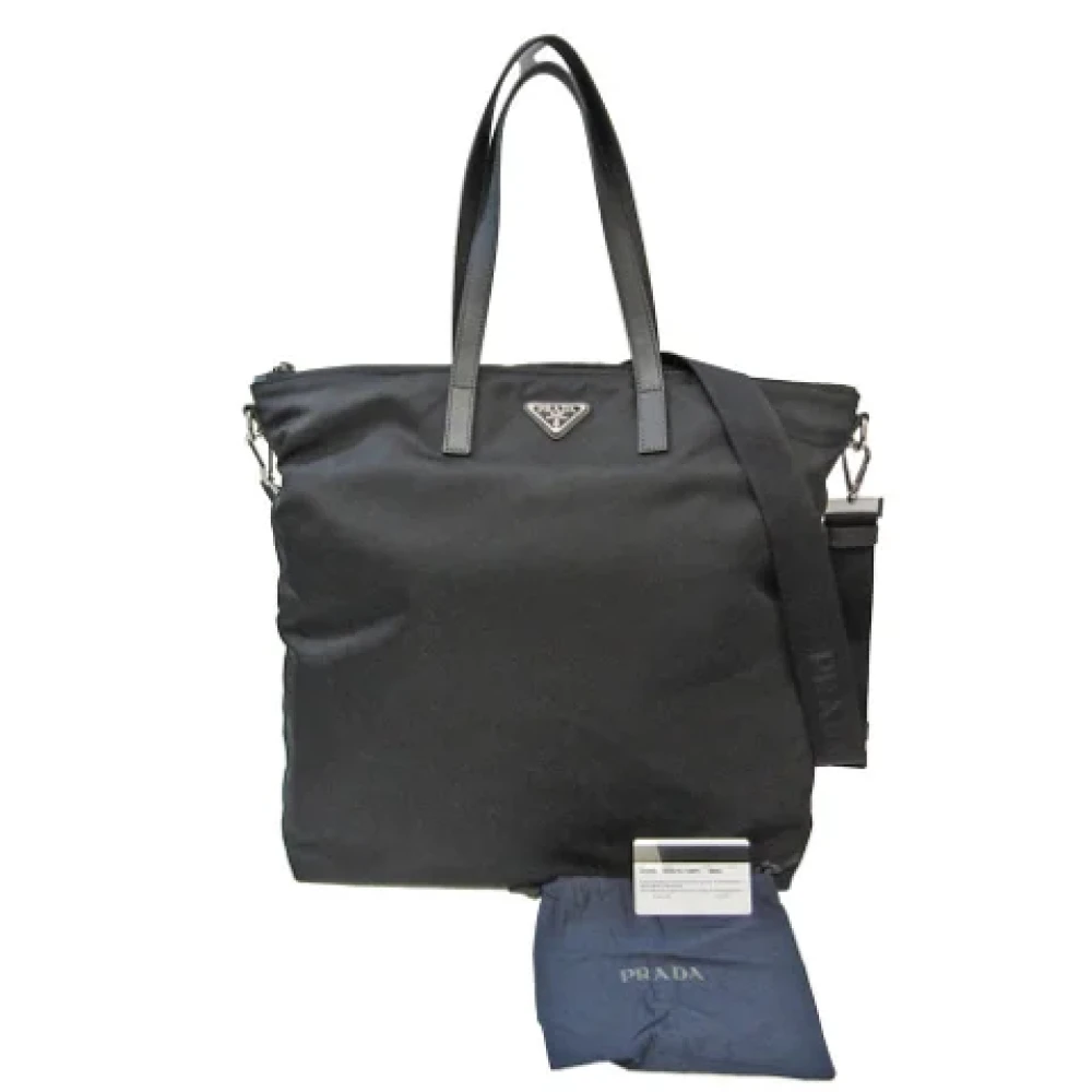 Prada Vintage Pre-owned Fabric prada-bags Black Dames
