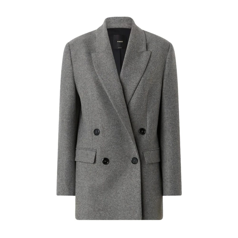 Pinko Women's Gray Blazers, 2XS, Amora Jacket