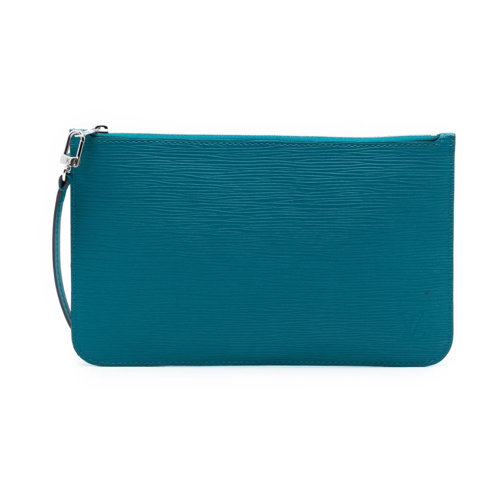 Louis Vuitton Vintage Women's Blue Pre-Owned Leather Pouch