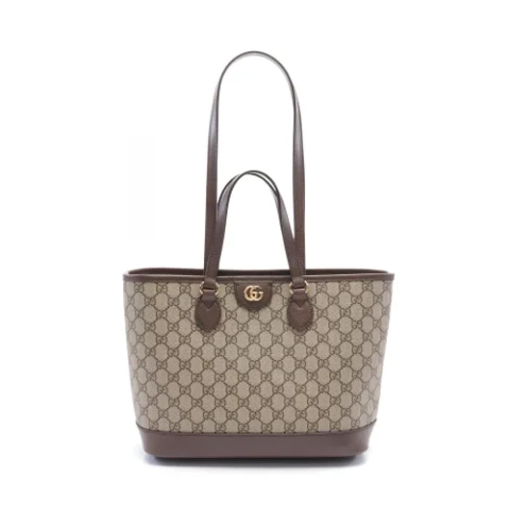 Gucci Vintage Pre-owned Leather shoulder-bags Beige Dames