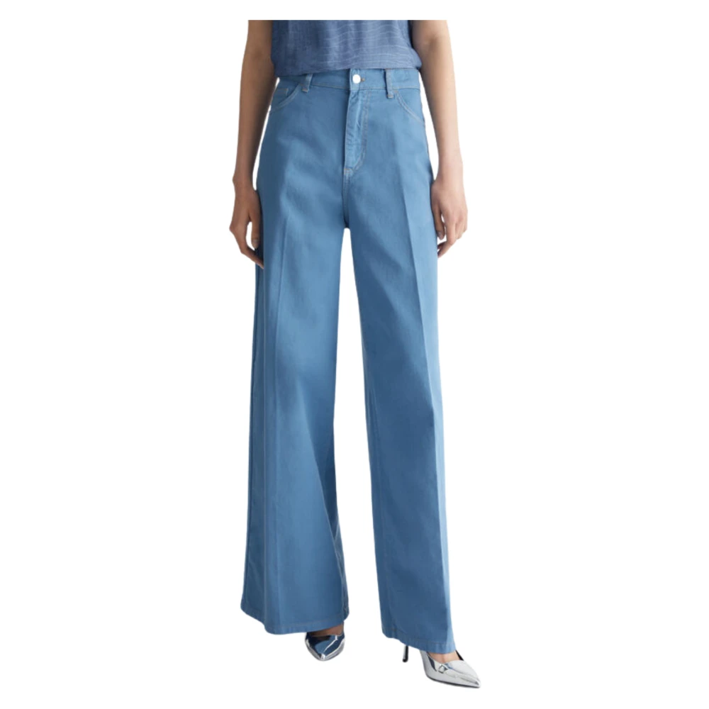 Liu Jo Lichtblauwe Flare Broek Blue Dames