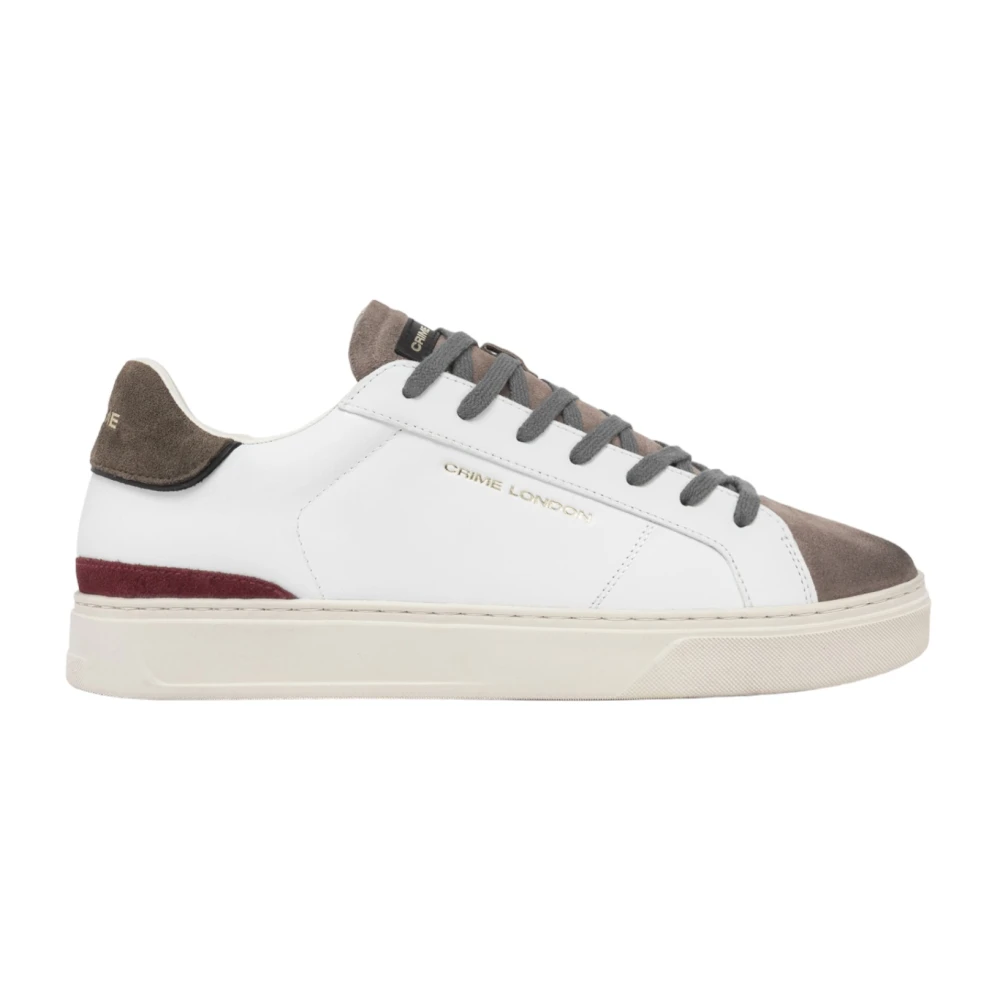 Crime London Men's White Trainers For A Stylish Look Size 7 Uk