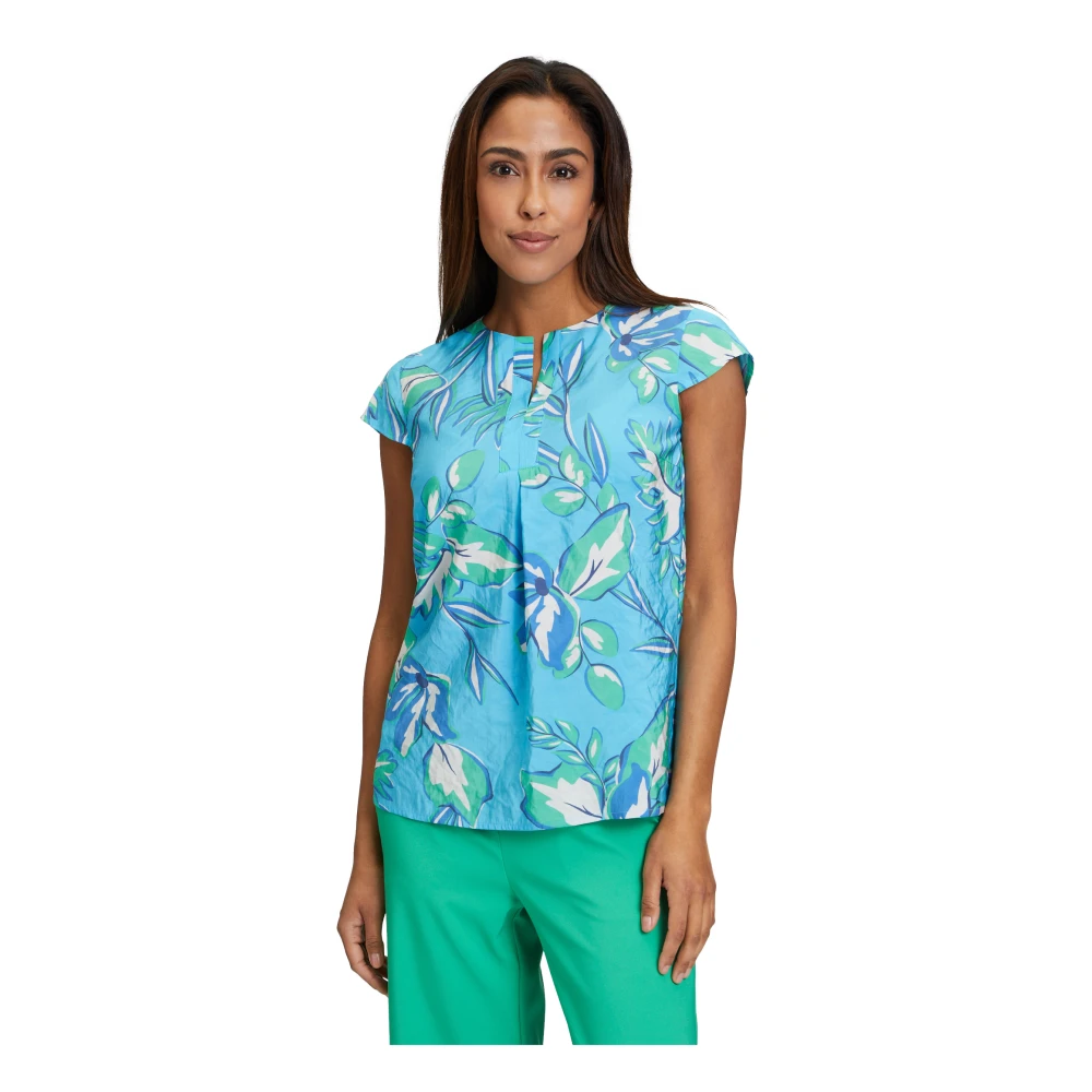 Betty Barclay Moderne Slip-on Blouse met Opstaande Kraag Multicolor Dames