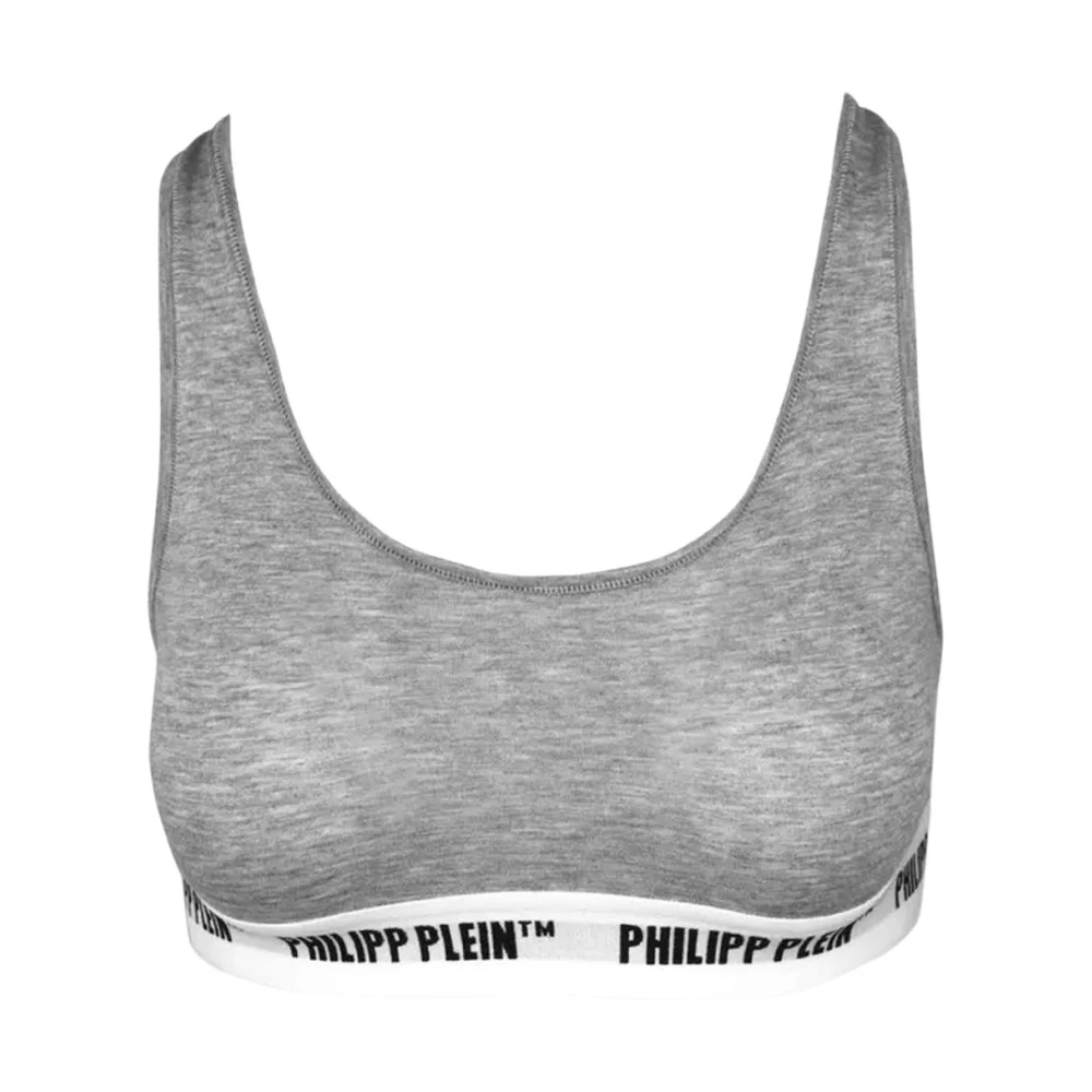 Philipp Plein Women's Gray Cotton Tank Tops