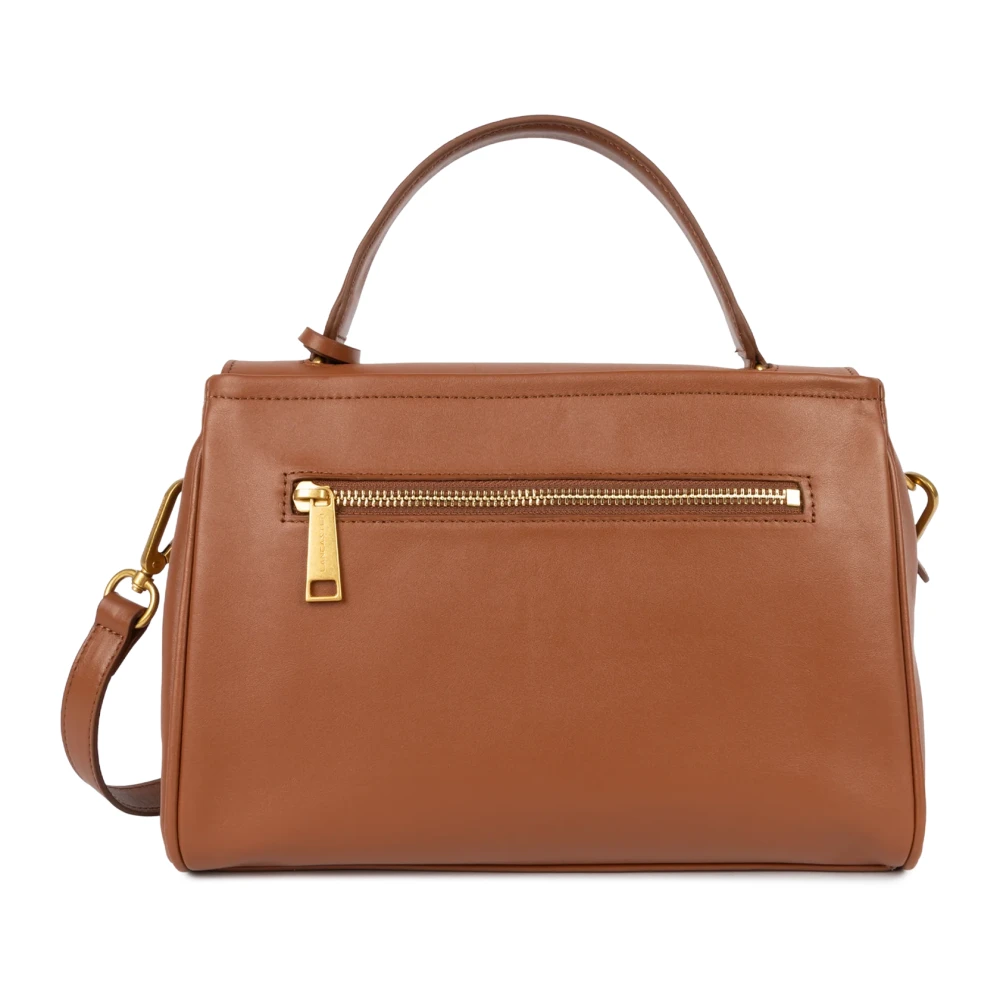 Lancaster Grace Flap Handtas met Kliksluiting Brown Dames