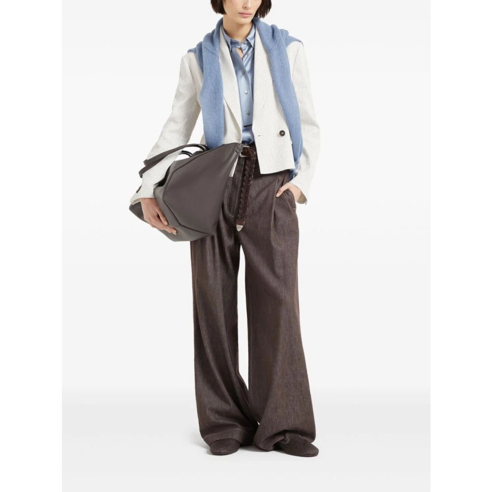 BRUNELLO CUCINELLI Blauwe Avion Sweater Blue Dames