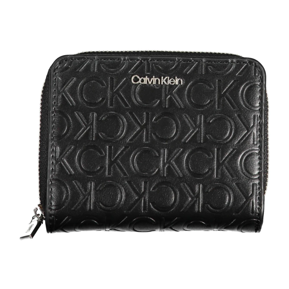 Calvin Klein Women's Black Wallet Rfid Zip Closure