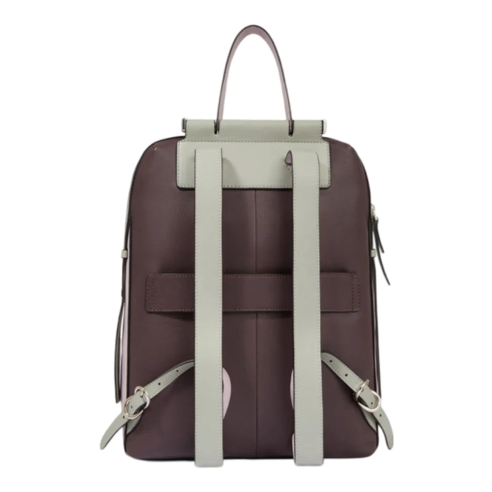 Piquadro Multicolor rugzak met laptop en iPad Brown Dames