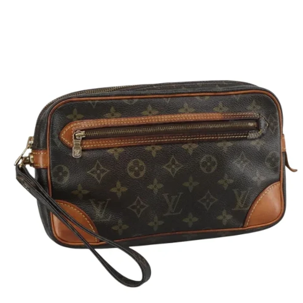 Louis Vuitton Vintage Pre-owned Canvas clutches Brown Dames