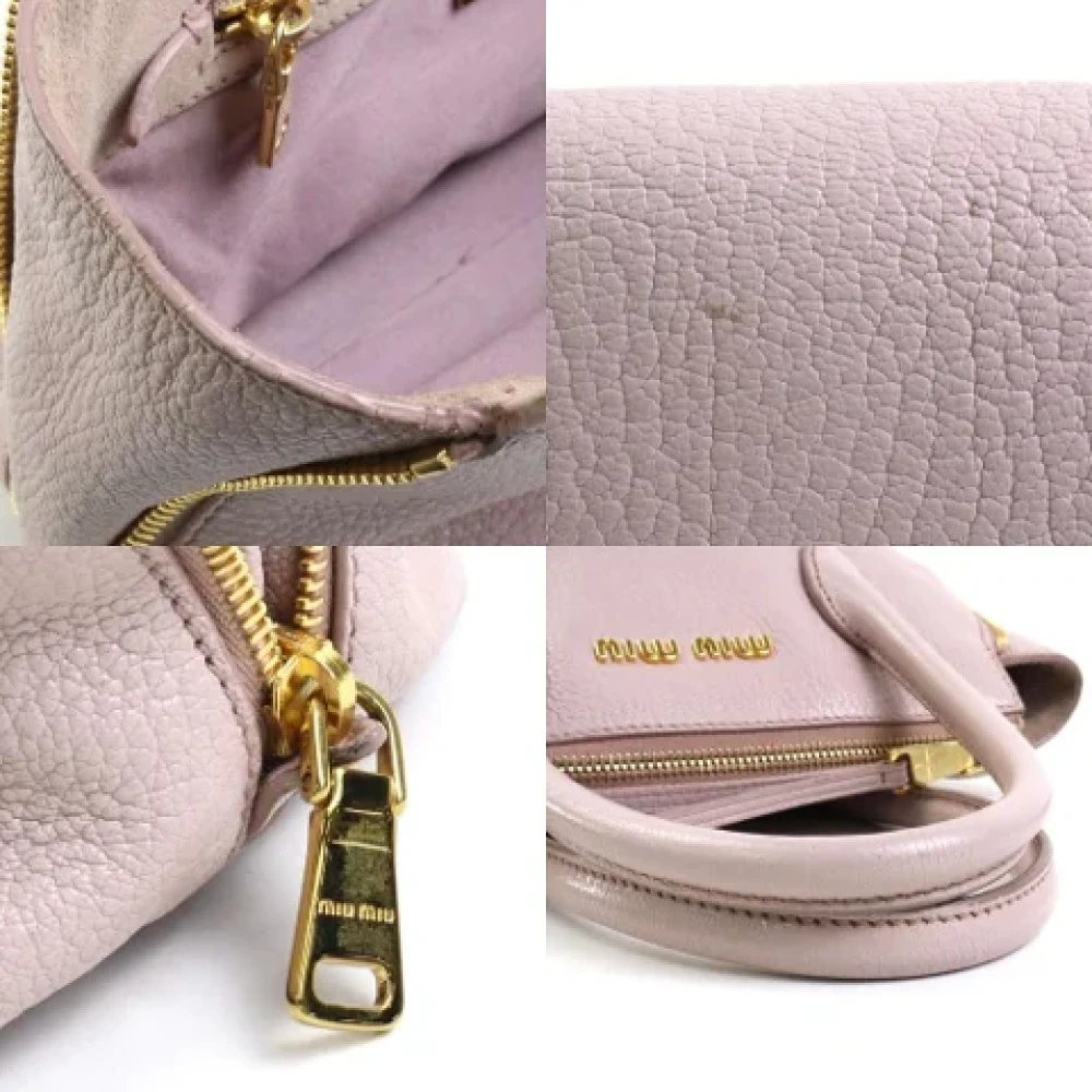 Miu Pre-owned Fabric handbags Pink Dames