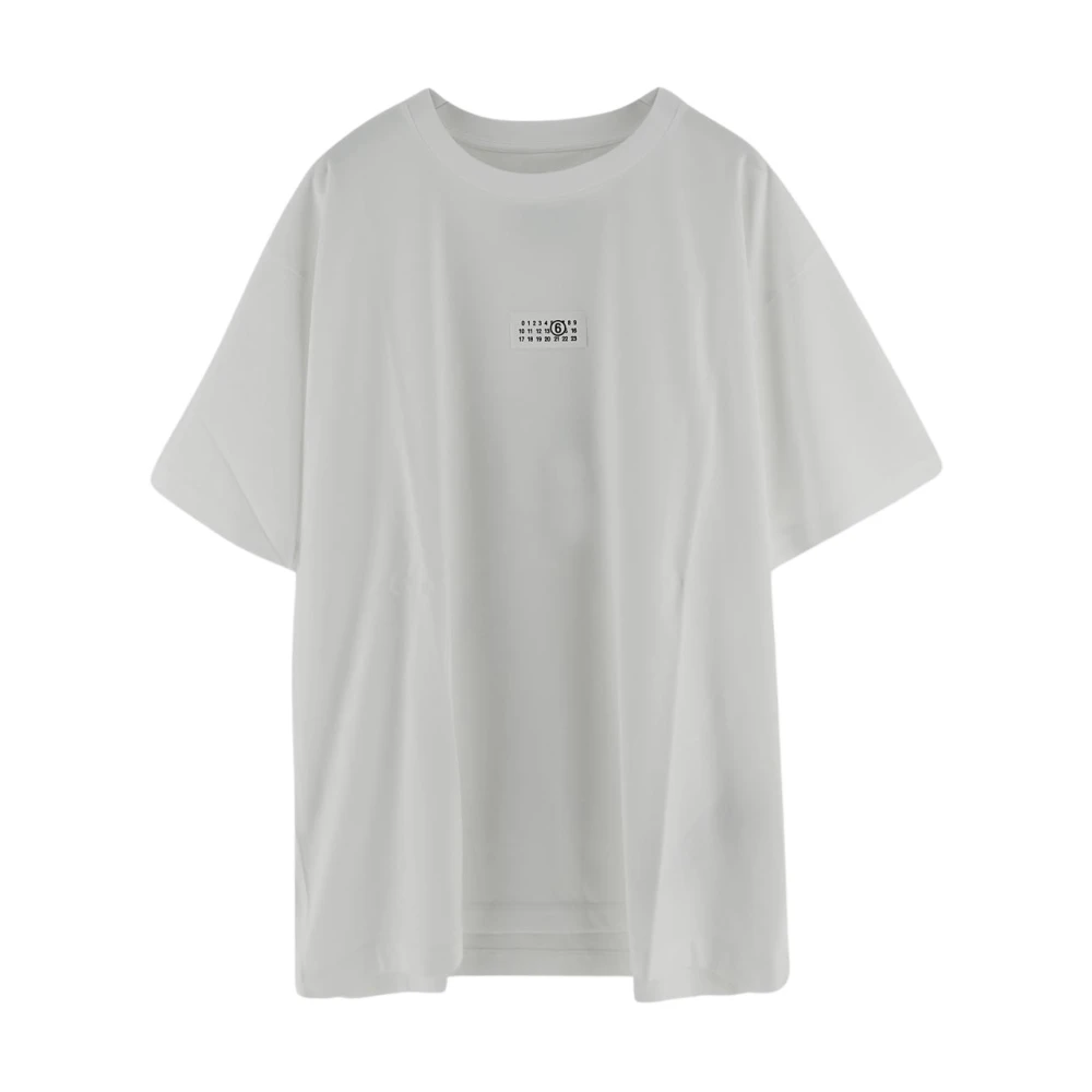 MM6 Maison Margiela Katoenen Logo T-Shirt White Heren