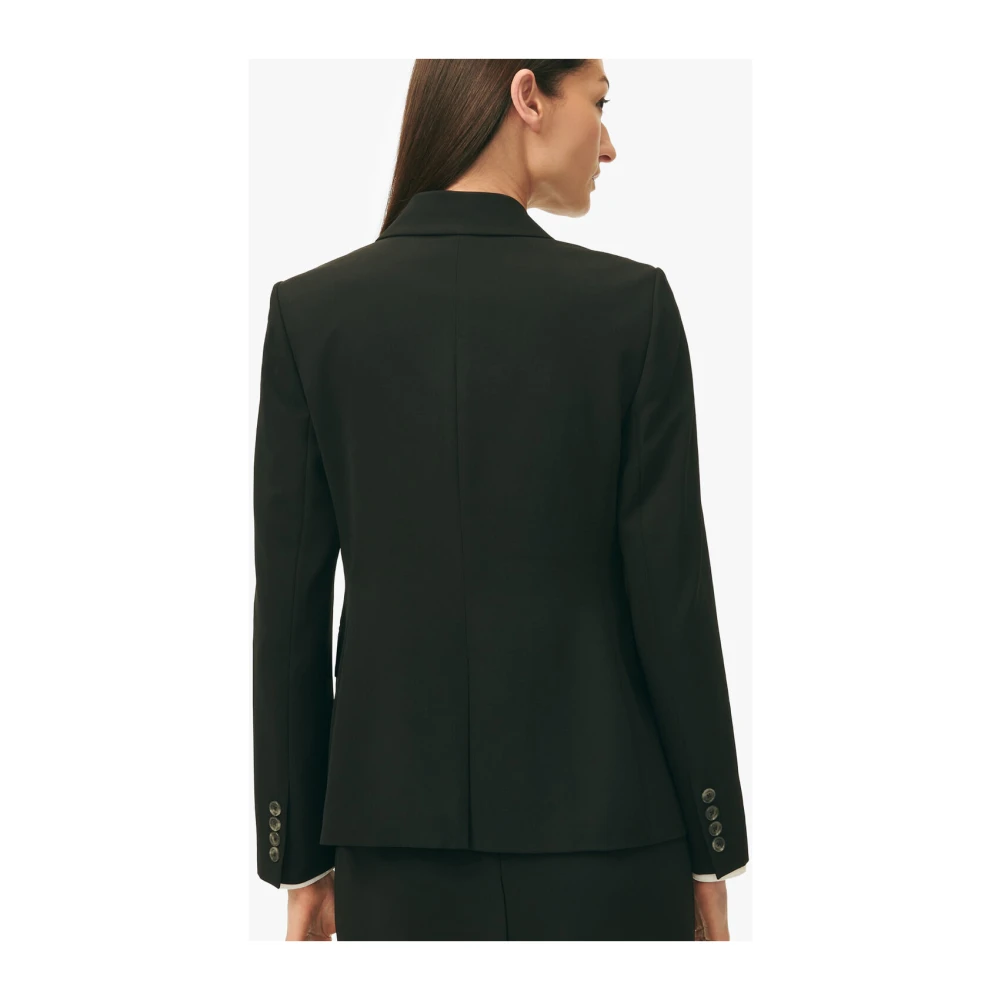 Brooks Brothers Crepe Kostuumjasje met één Knoop Black Dames