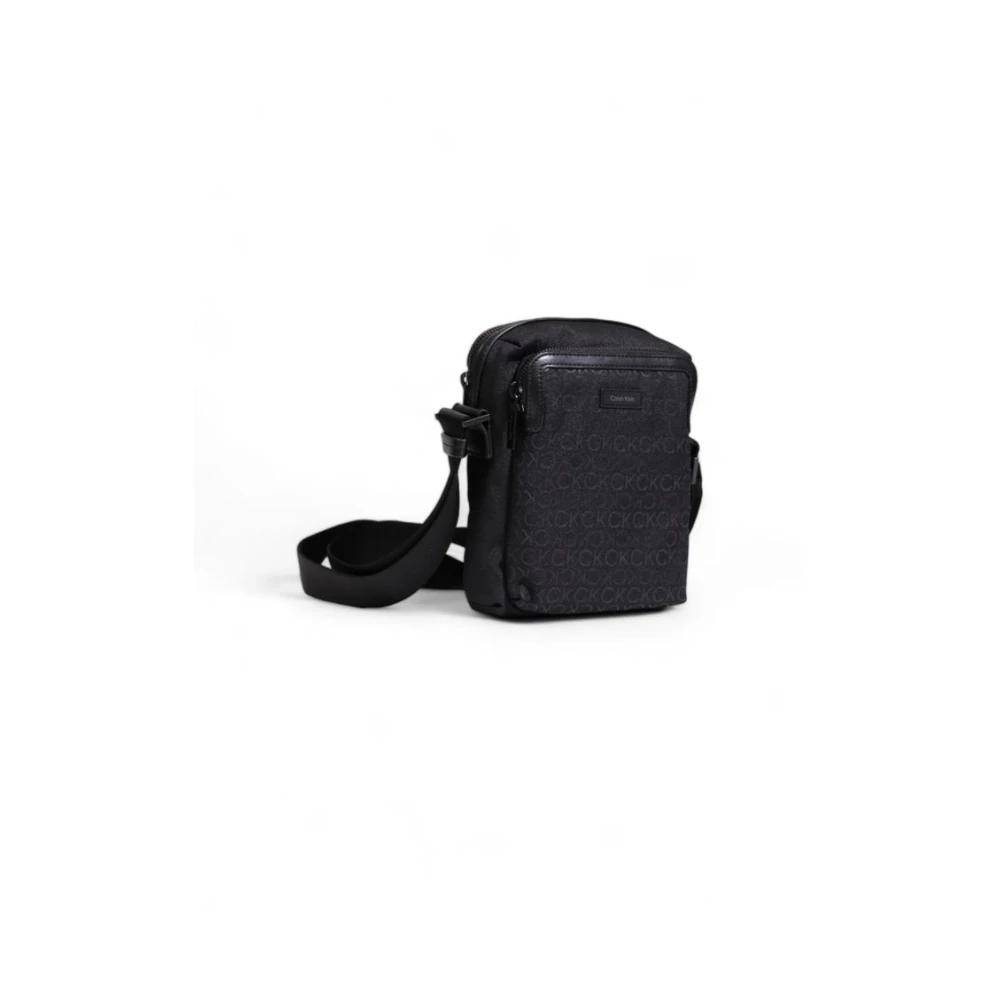 Calvin Klein Zwarte gerecyclede polyester tas Black Heren