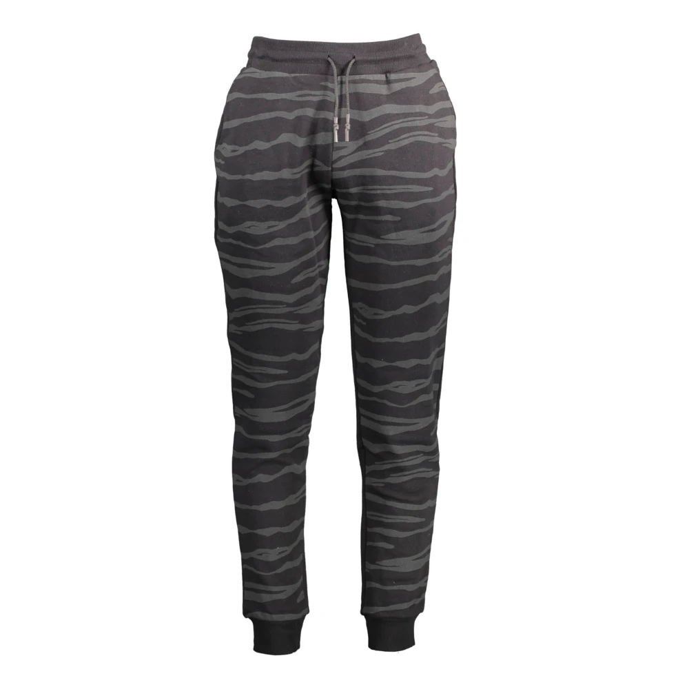 Cavalli Class Men's Black Sporty Trousers With Drawstring - Male - Sweatpants - Black - Xl - Trousers