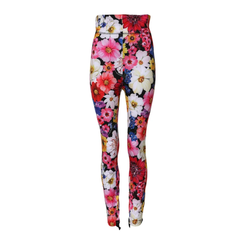 Dolce & Gabbana Mujer Multicolor - Leggings De Cintura Alta Florales - Trousers - S