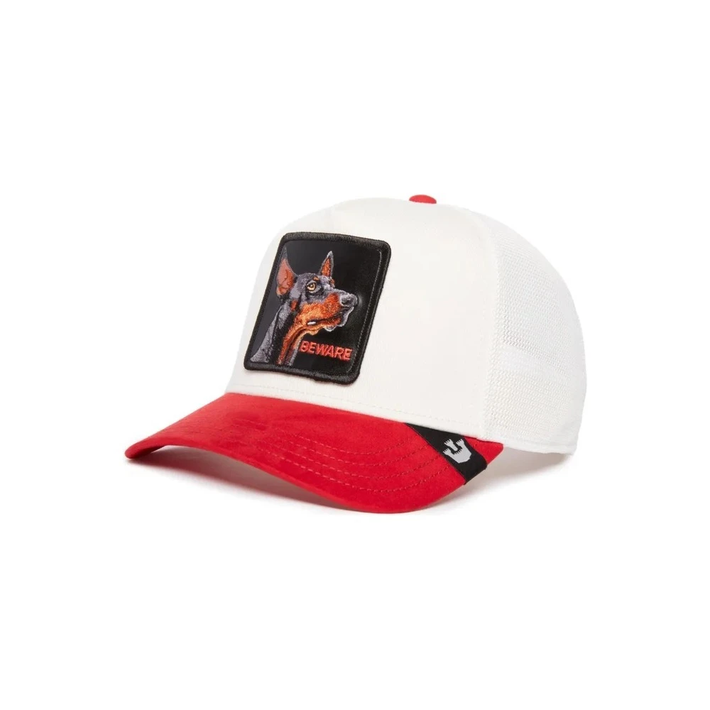 Goorin Bros Witte Doberman Suede Trucker Cap White Heren