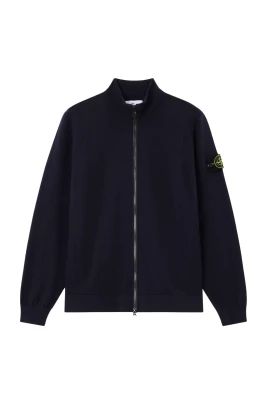 Pull zippé en laine RWS extensible