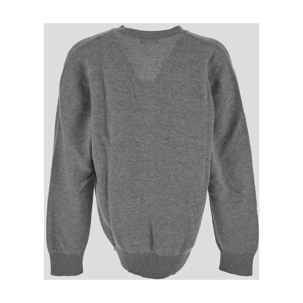 Laneus Wol V-hals Gebreid Gray Heren