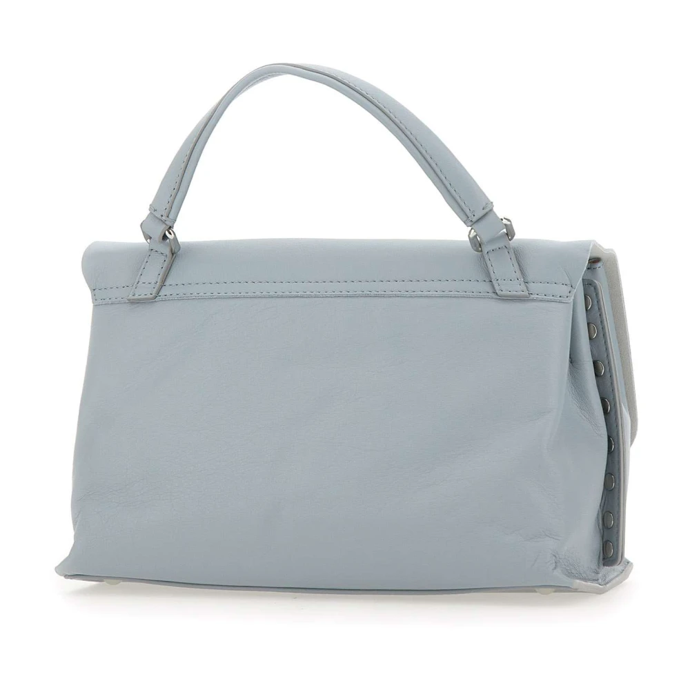 Zanellato Lichtblauwe Handtas met Draaisluiting Blue Dames