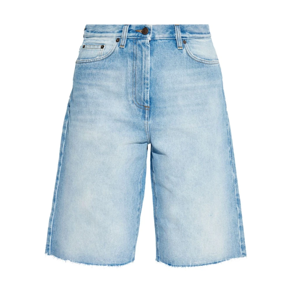 Dries Van Noten Denim Shorts Broek Stijlvolle Mode Blue Dames