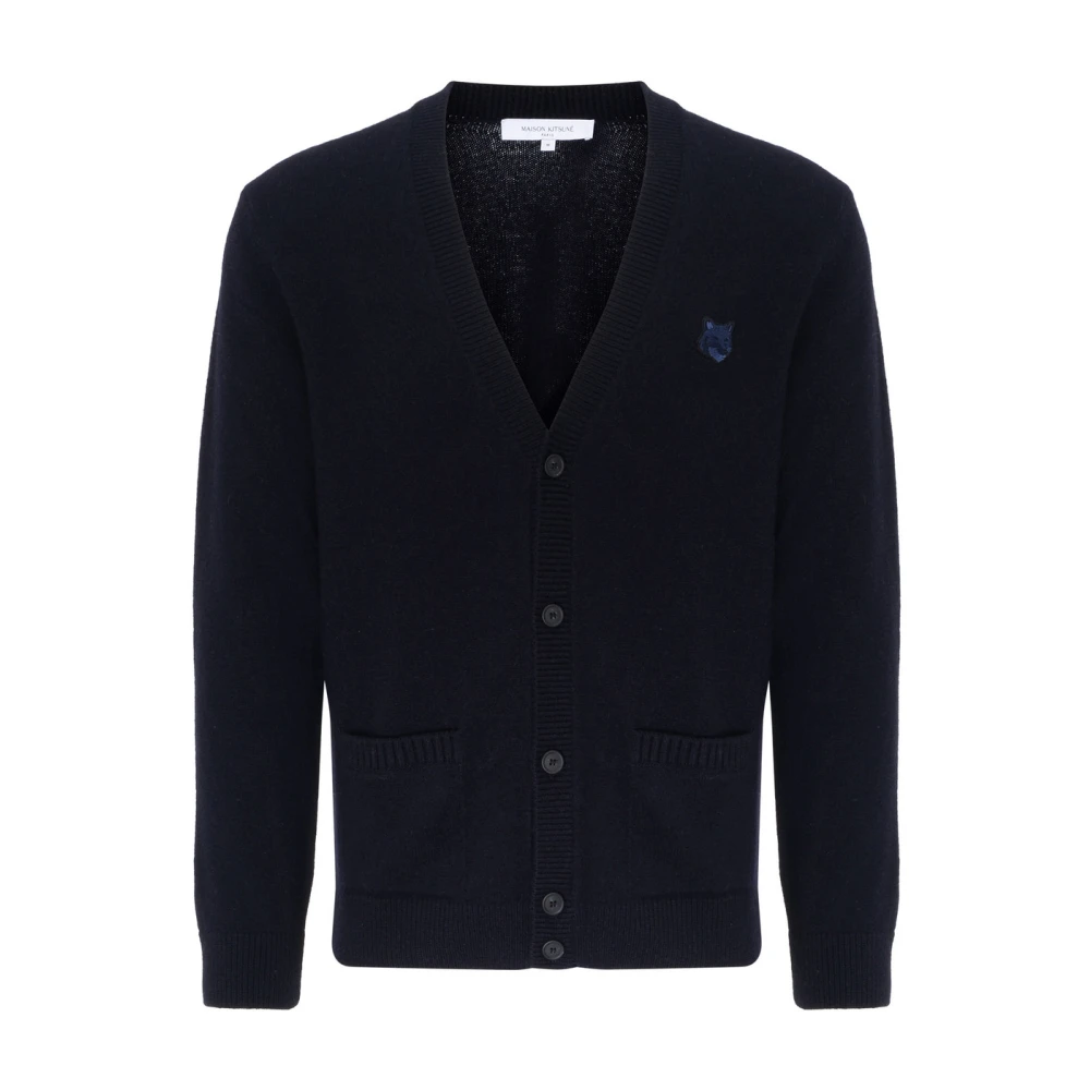 Maison Kitsuné Fox Head Patch Regular Jack Blue Heren