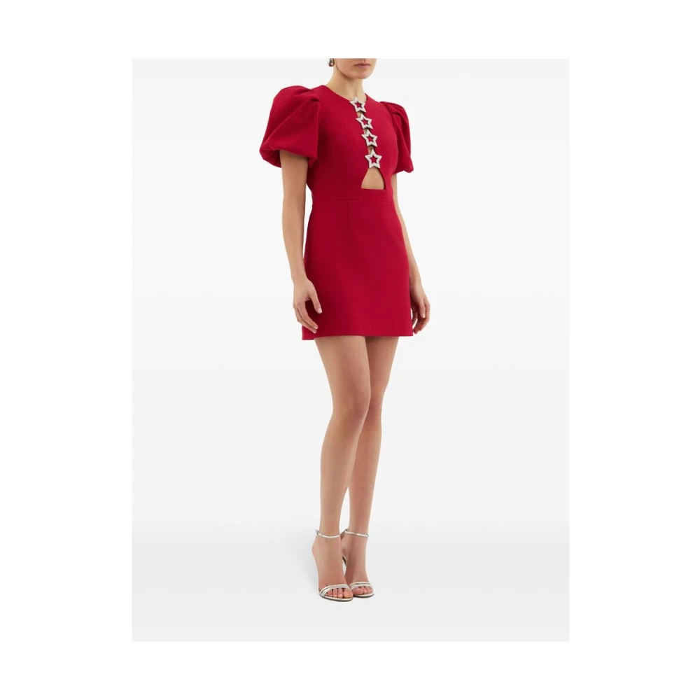 Rebecca Vallance Kersenrode Sterrenmotief Jurk Red Dames
