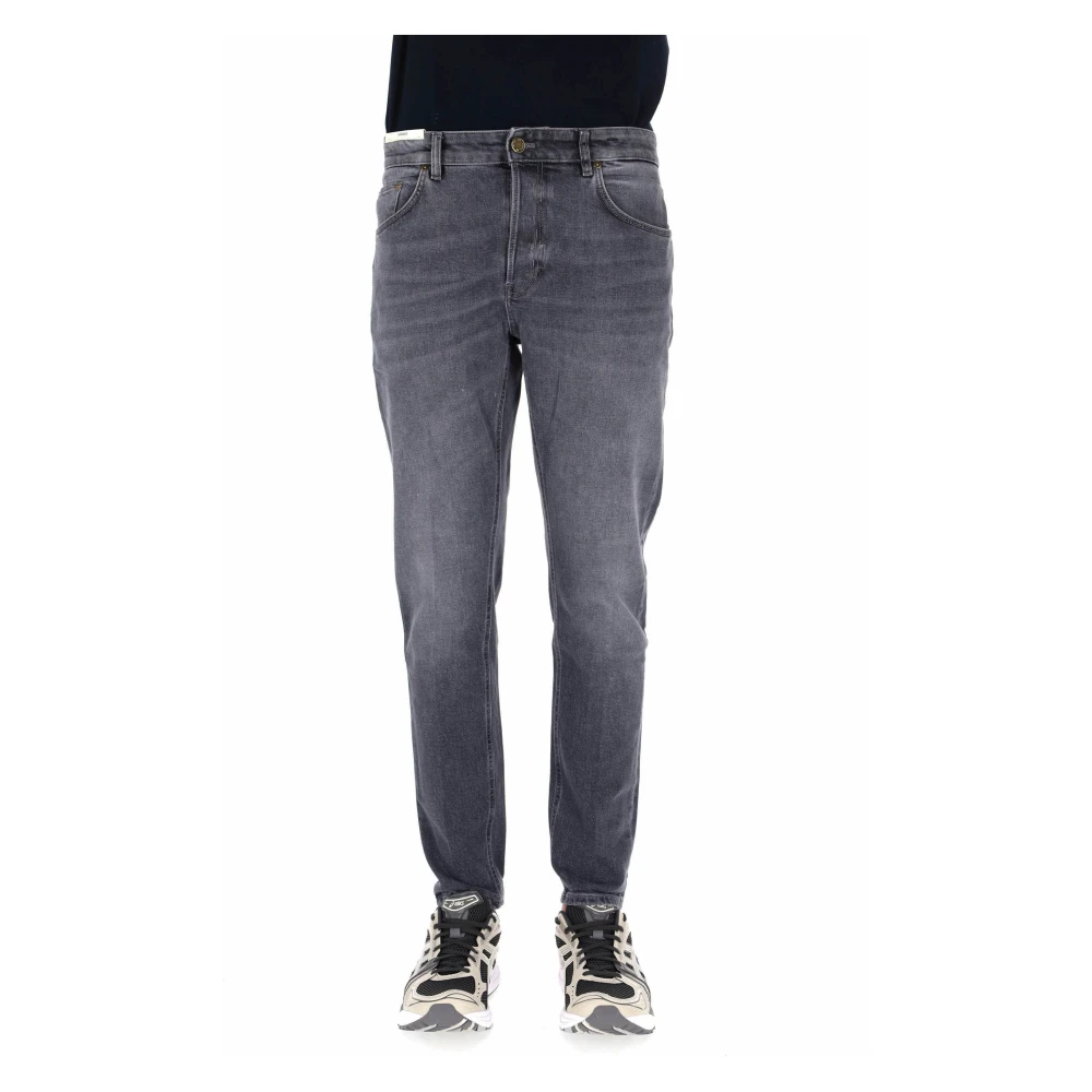 Pt Torino , Slim Fit Jeans, Male, Gray, W33, Reggae Tapered Jeans