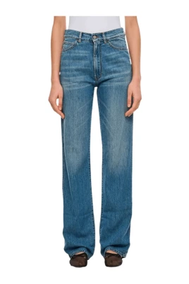 Blå Klassiska Denim Jeans