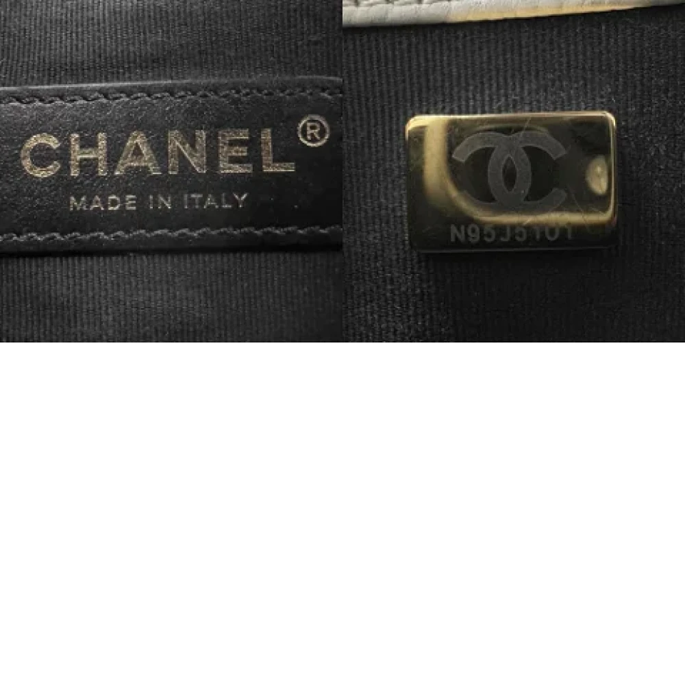 Chanel Vintage Pre-owned Leather chanel-bags White Dames