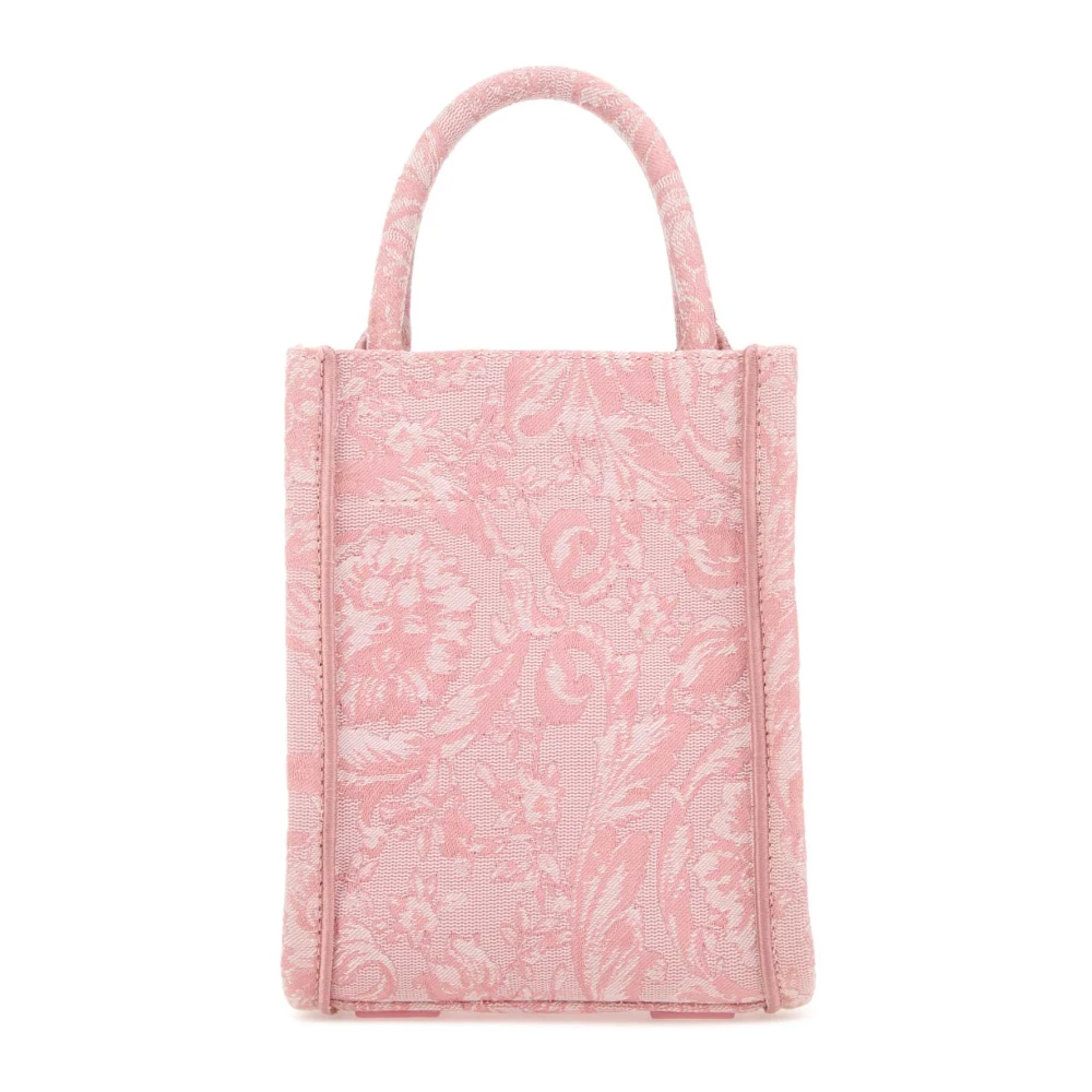 Versace Mini Athena Geborduurde Handtas Pink Dames