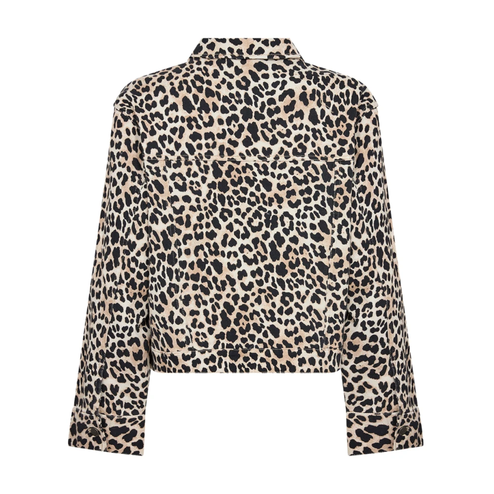 Soyaconcept Dierenprint Katoenen Jas Brown Dames