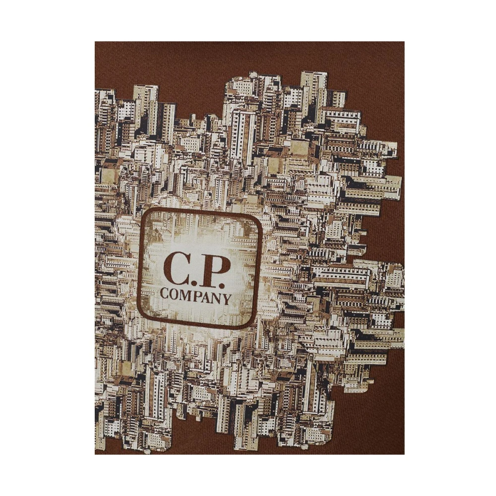 C.P. Company Luxe Bruine Katoenen Trui voor Mannen Brown Heren