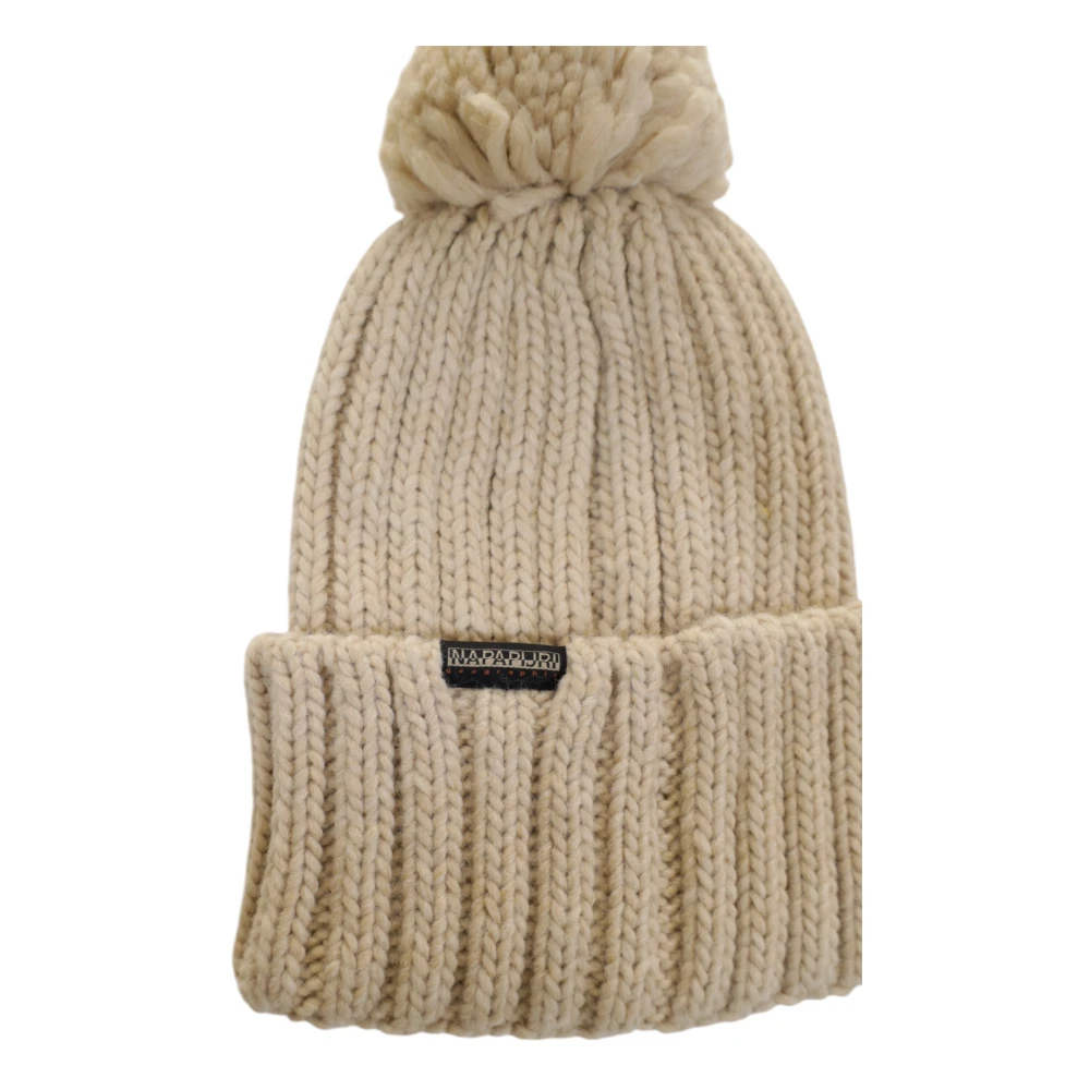 Napapijri Winter Hoeden Collectie: Acryl Wol Mix Beige Heren
