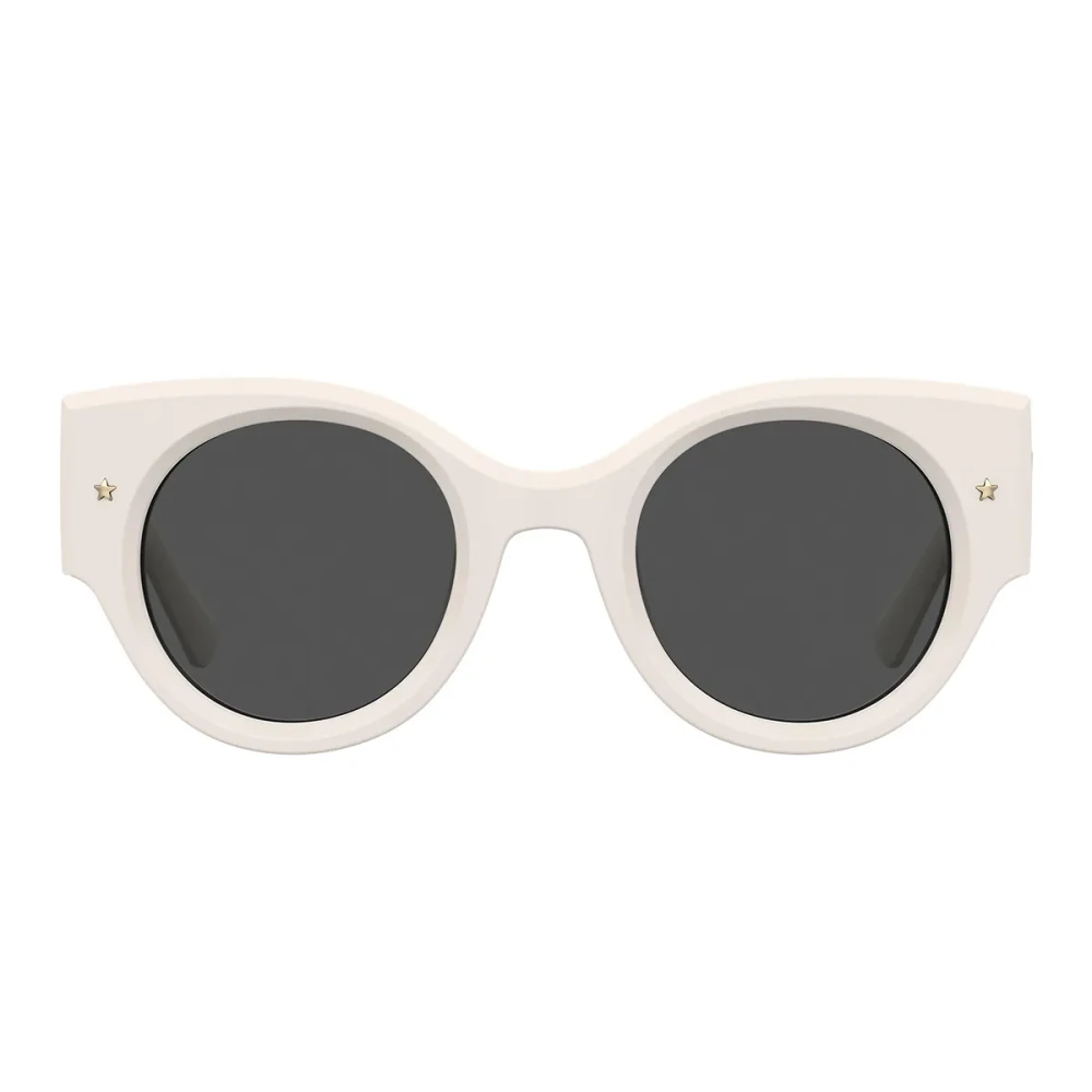 Chiara Ferragni Collection Women's White Retro Cat-Eye Sunglasses Trendy Model