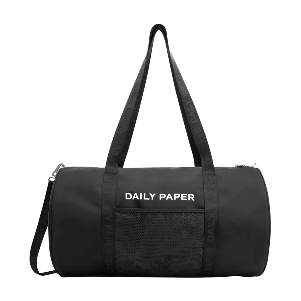 Daily Paper 2024 ss24 eduffel tas in zwart Black Heren