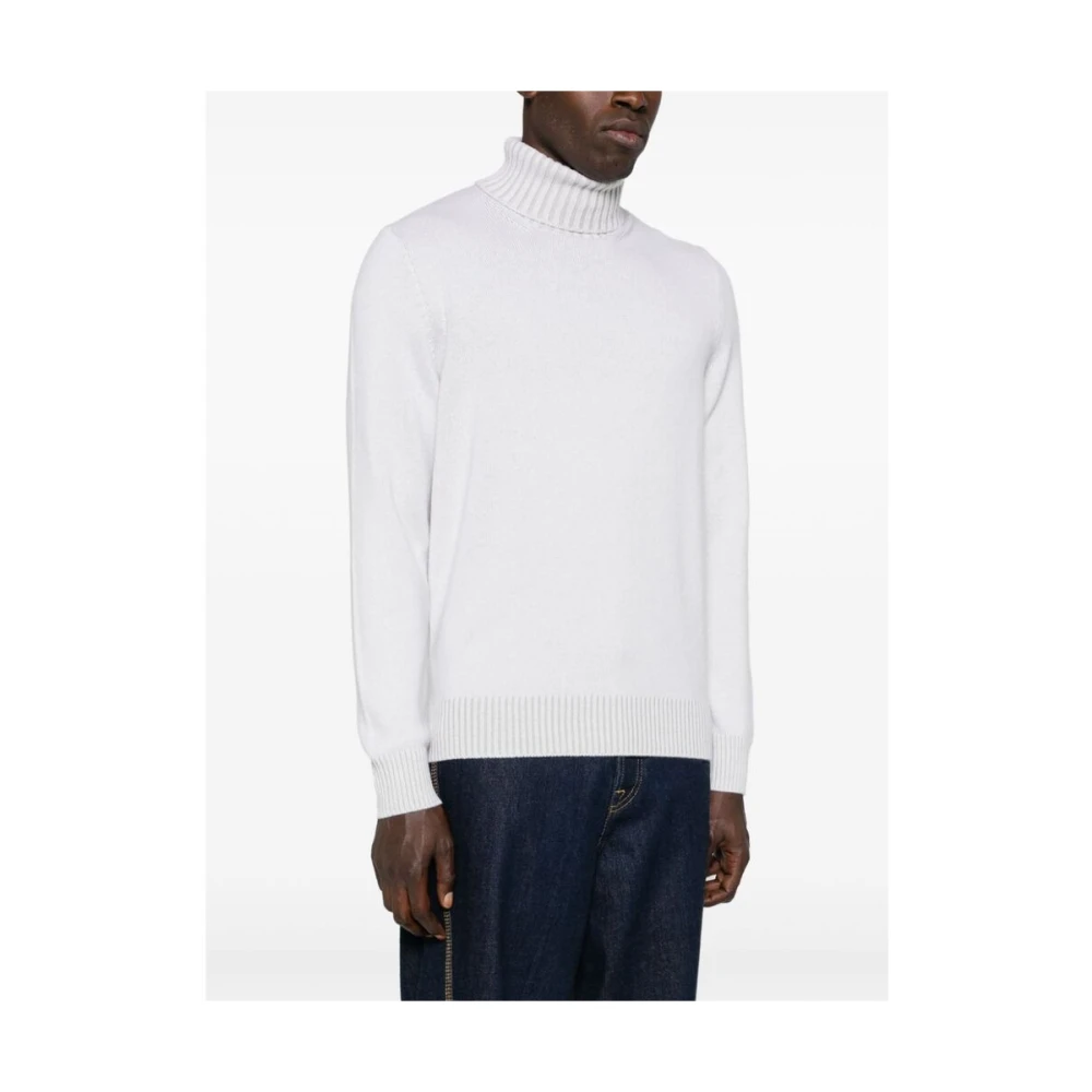 La Fileria Kasjmier Rolhals Sweater Beige Heren