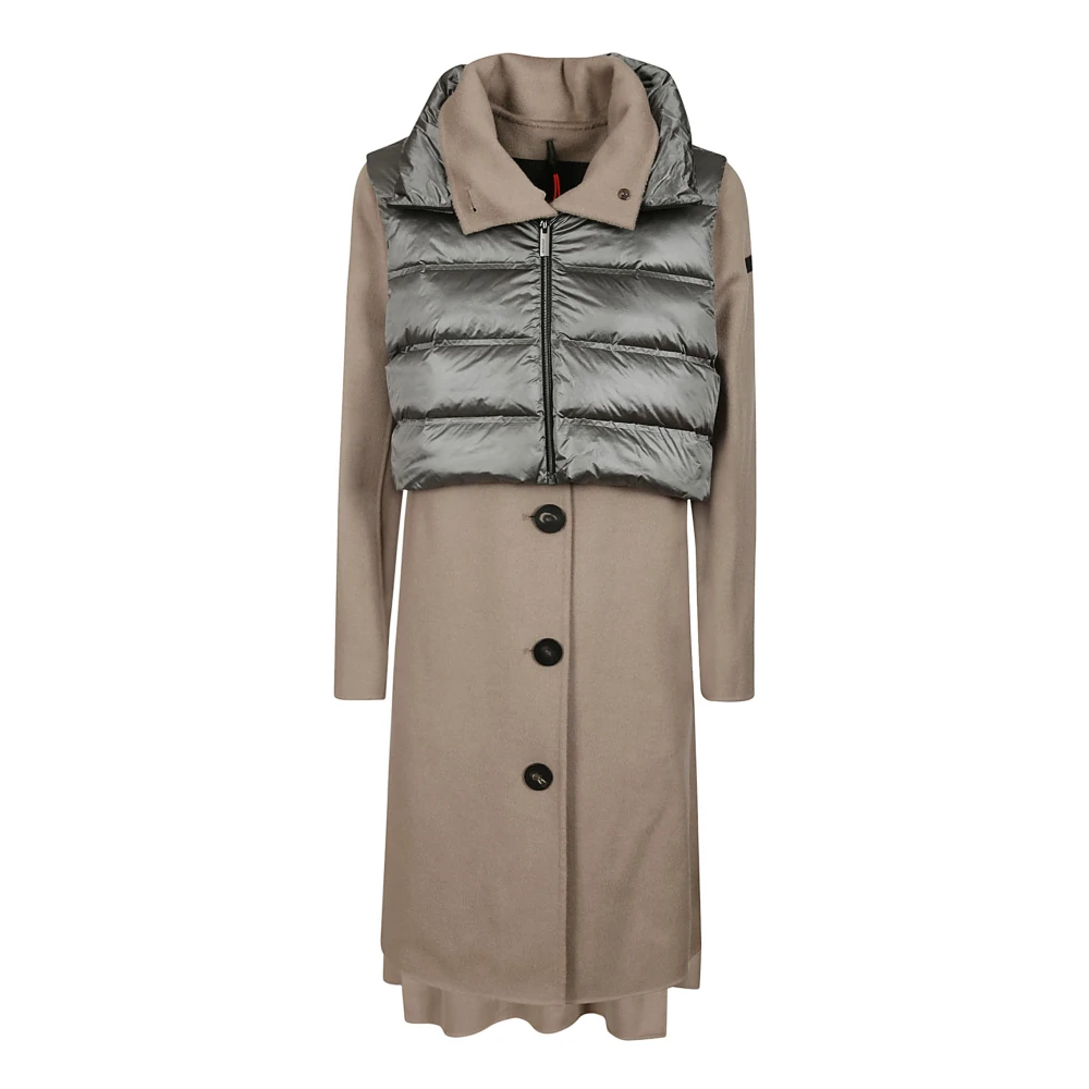 RRD Wollen Double Duck Jas met Tijdloze Elegantie Beige Dames