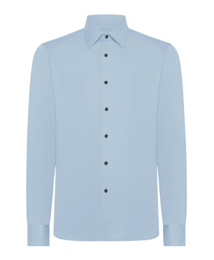 clear-blue-oxford-jacquard-shirt