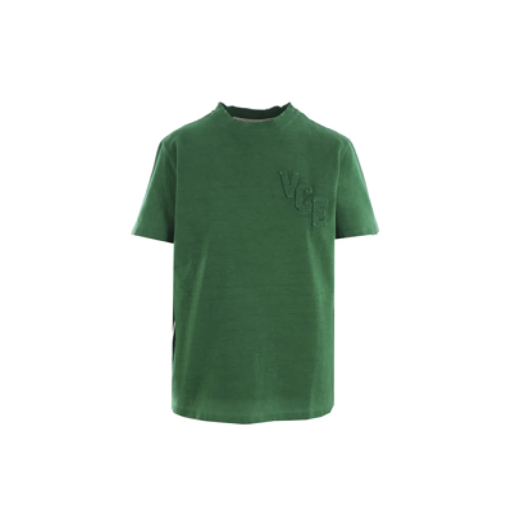 Golden Goose Groene Oversize T-shirt met Logo Patch Green Dames