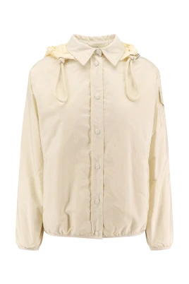 Nylon Huva Jacka med tryckknappar